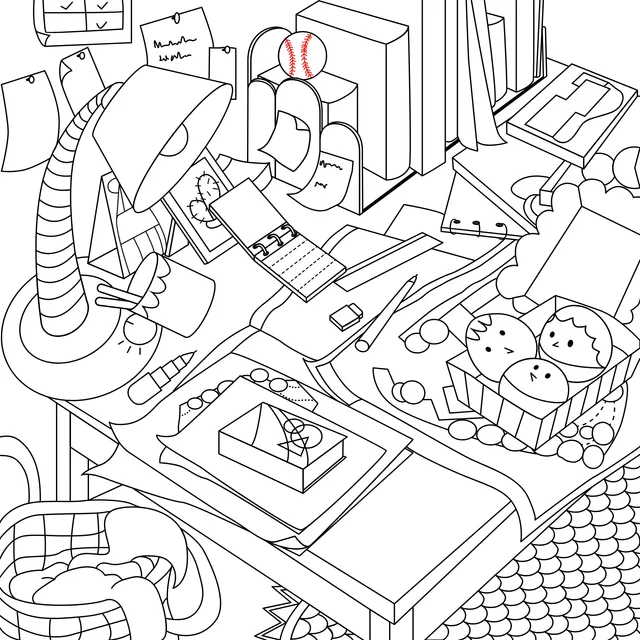 Cluttered Desk