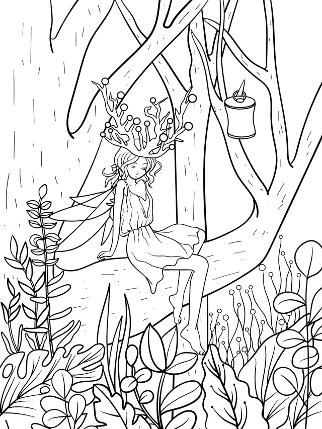 The Fairy in the Night Forest