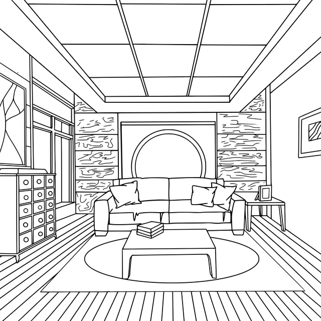 Modern - style living room
