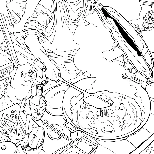A Person Cooking