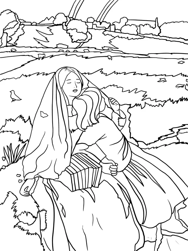 A Tender Hug in the Field