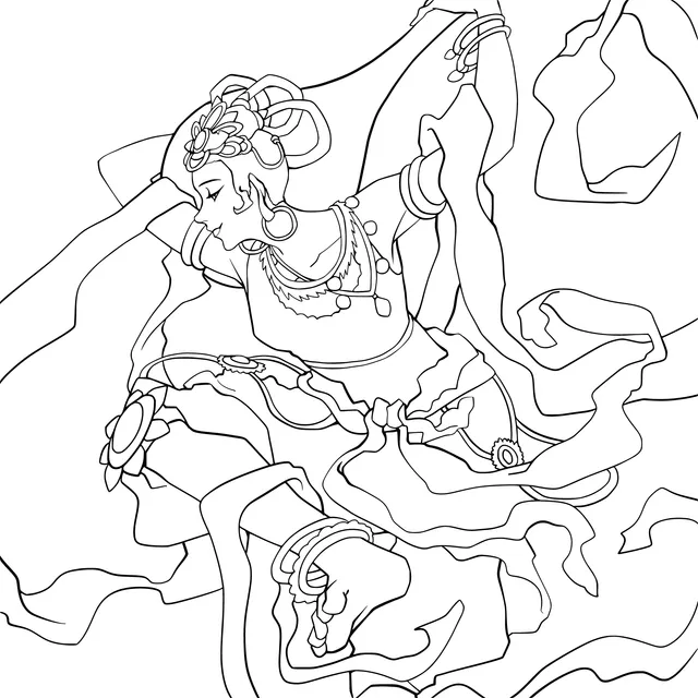 Dunhuang Flying Apsara Dancer