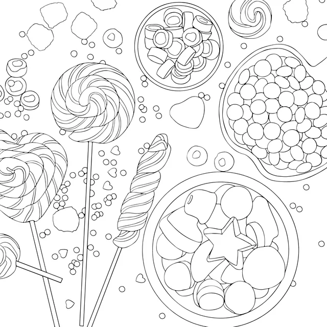 Collection of Colorful Candies