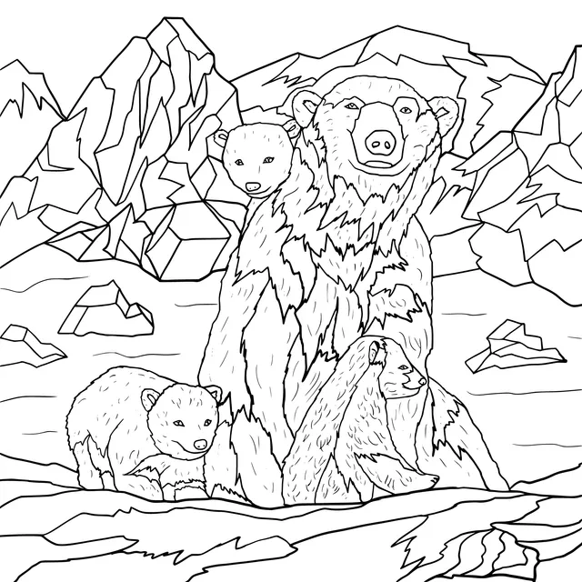 Polar Bear Family