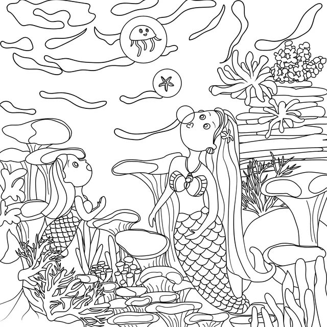 Mermaids Under the Sea