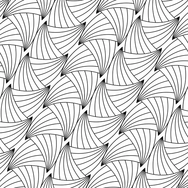 Colorful Fan - shaped Pattern