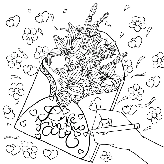 Sending Love with Flowers and Letters