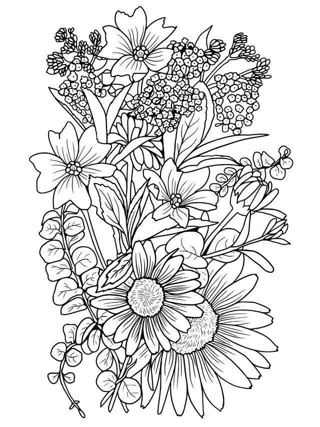 Colorful Flower Illustration