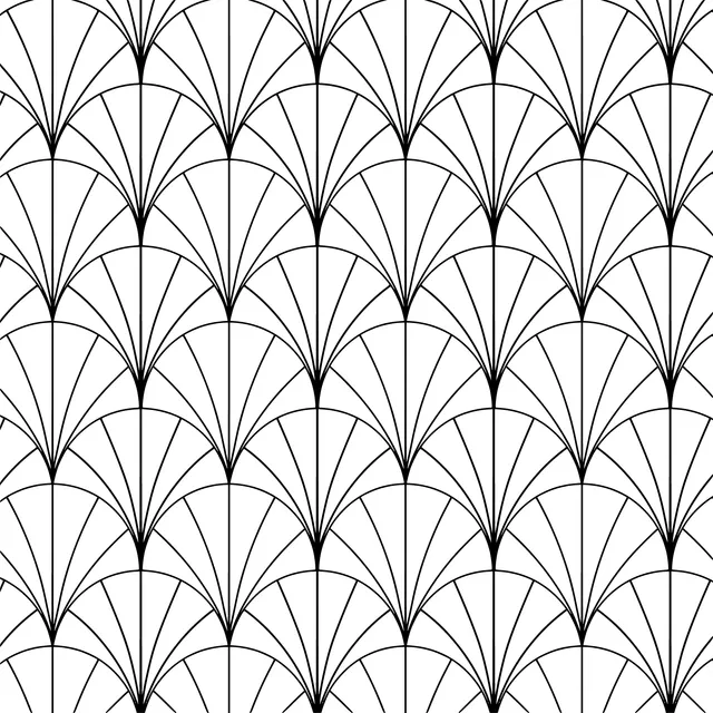Colorful Fan - shaped Pattern