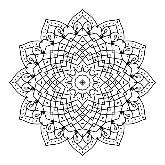 Colorful Geometric Mandala Pattern