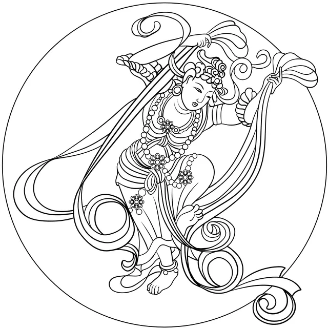Flying Apsara Dancer