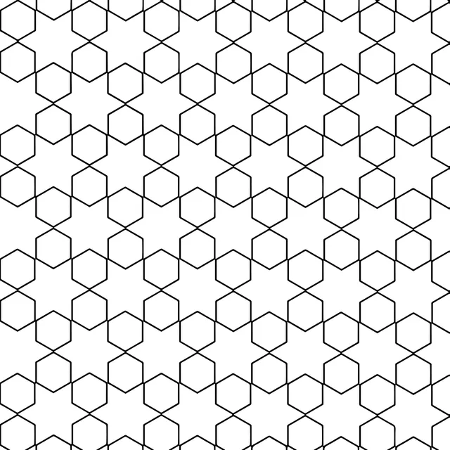 Colorful Hexagonal Pattern