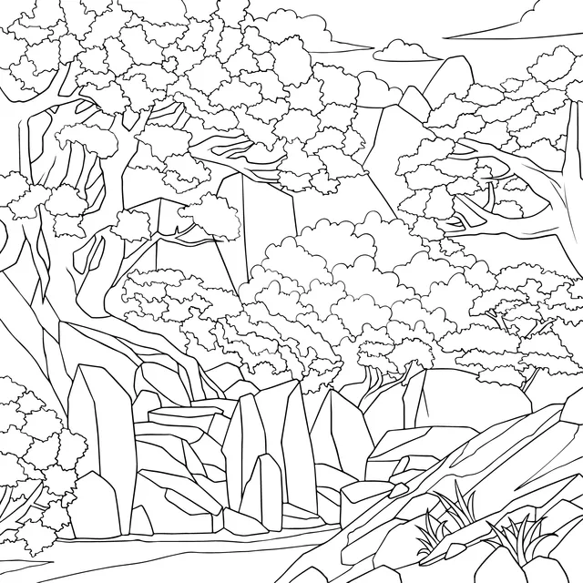 Mountain Forest Scenery