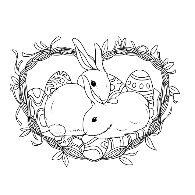 Easter Bunnies and Eggs