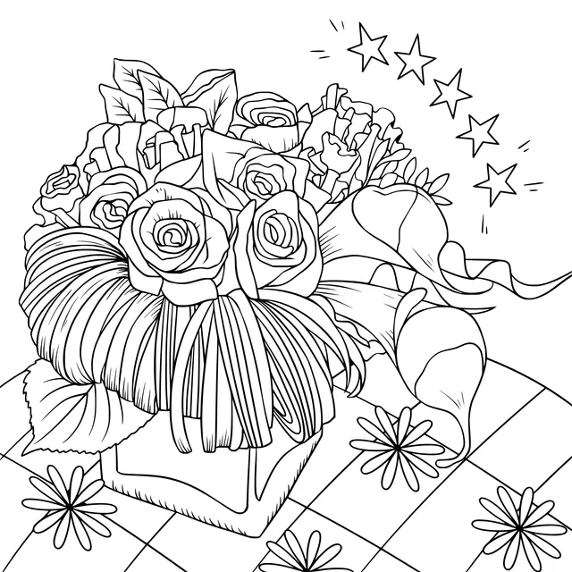 Colorful Flower Illustration