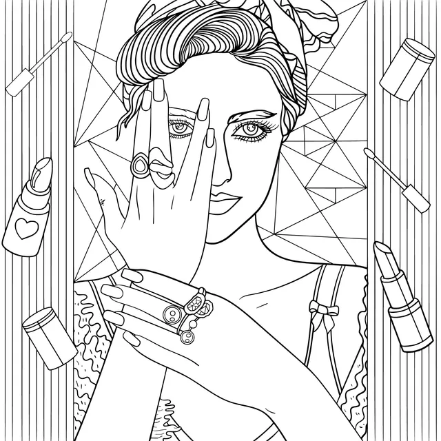 Fashionable Beauty - themed Woman
