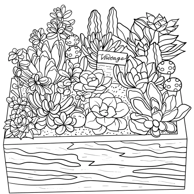 Colorful Succulent Plant Pot