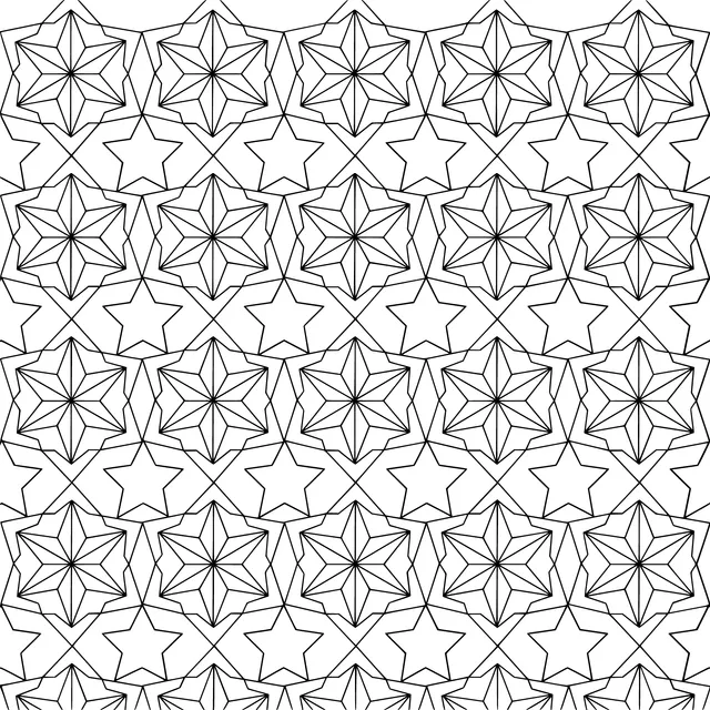 Colorful Star - shaped Pattern