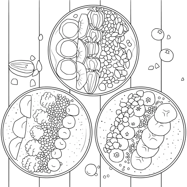 Colorful Fruit Bowls