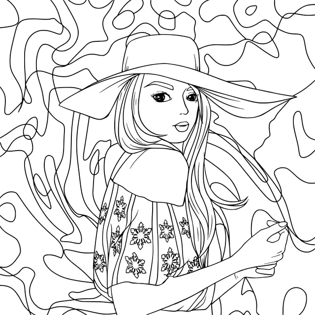 Fashionable Lady Illustration