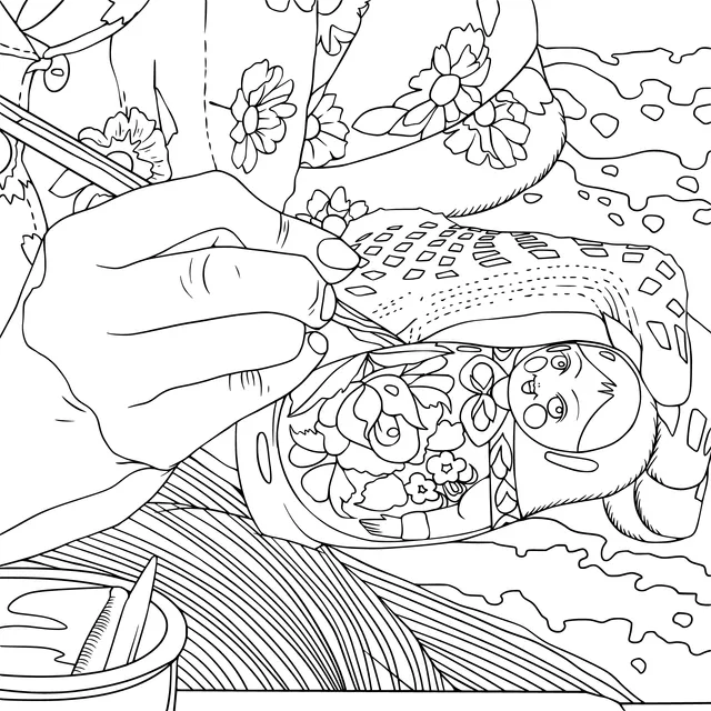 Painting Matryoshka Dolls