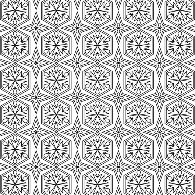 Colorful Geometric Floral Pattern
