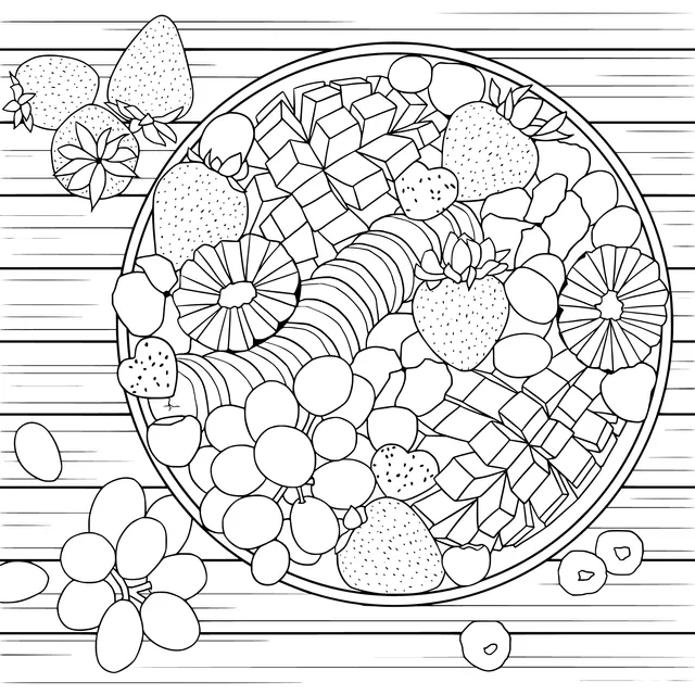 Colorful Fruit Platter