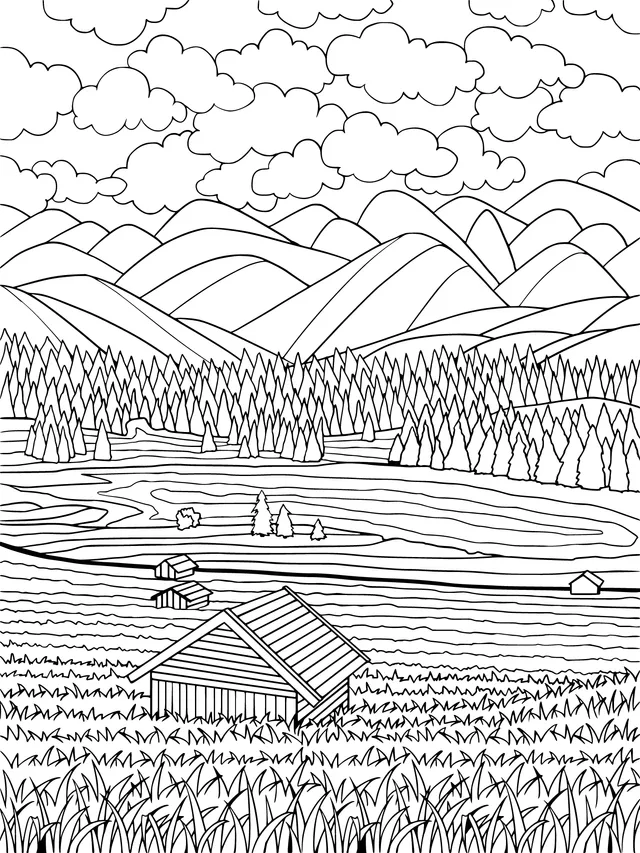 Rural Mountain Landscape