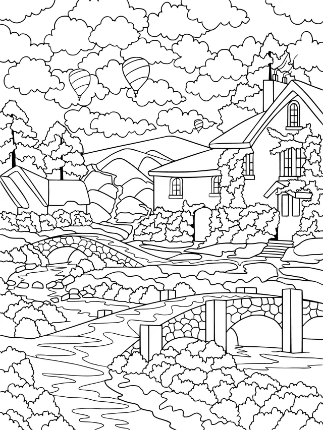 Dreamy Rural Landscape