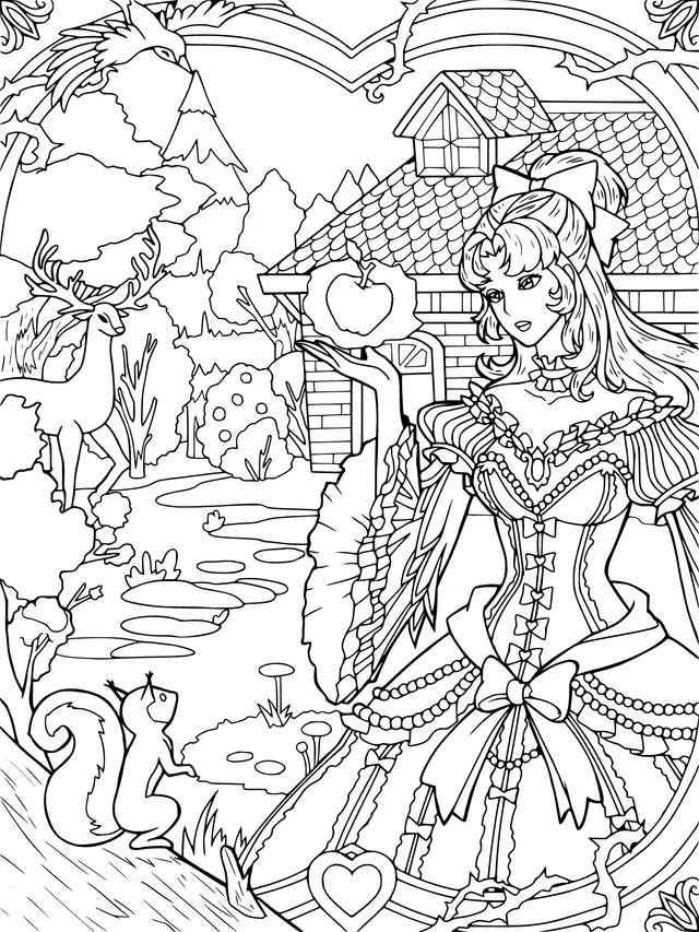 The Princess and the Apple in a Fairy - Tale