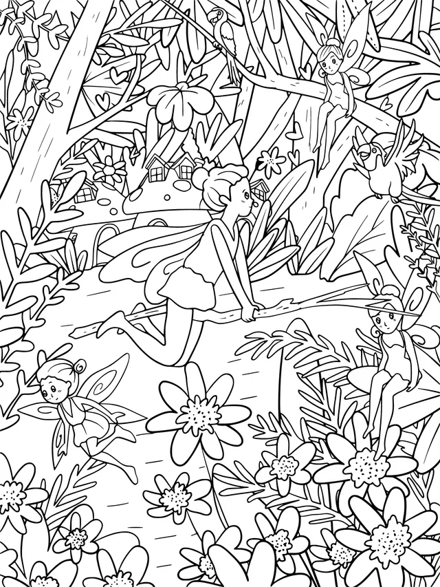 Fairies in the Magical Forest