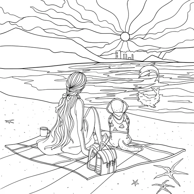 Pleasant Time on the Beach