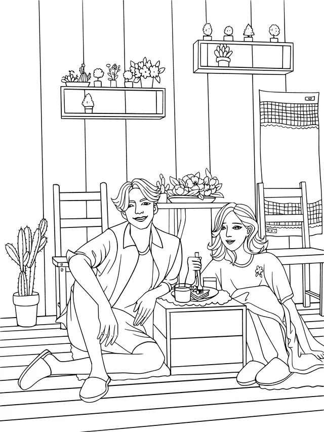 A Cozy Indoor Leisure Time