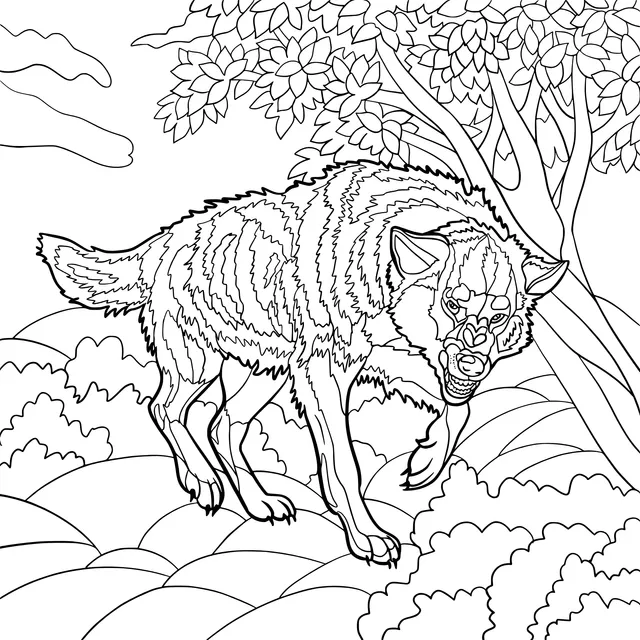 Wolf in the Forest