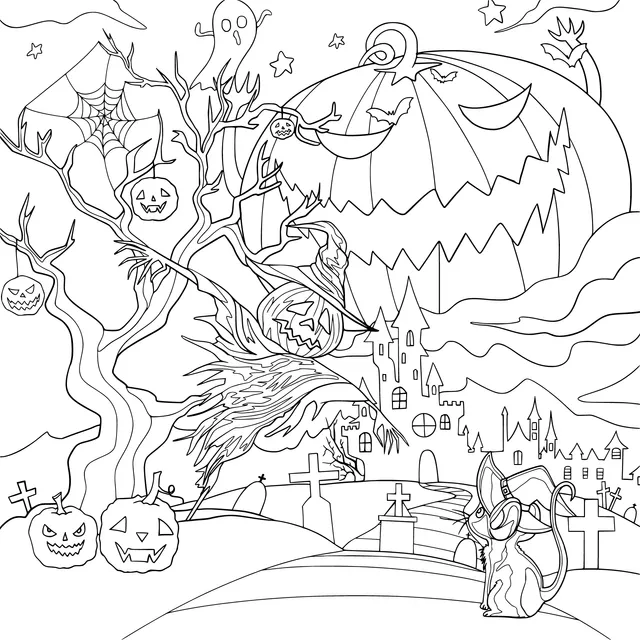 Halloween Fantasy Scene