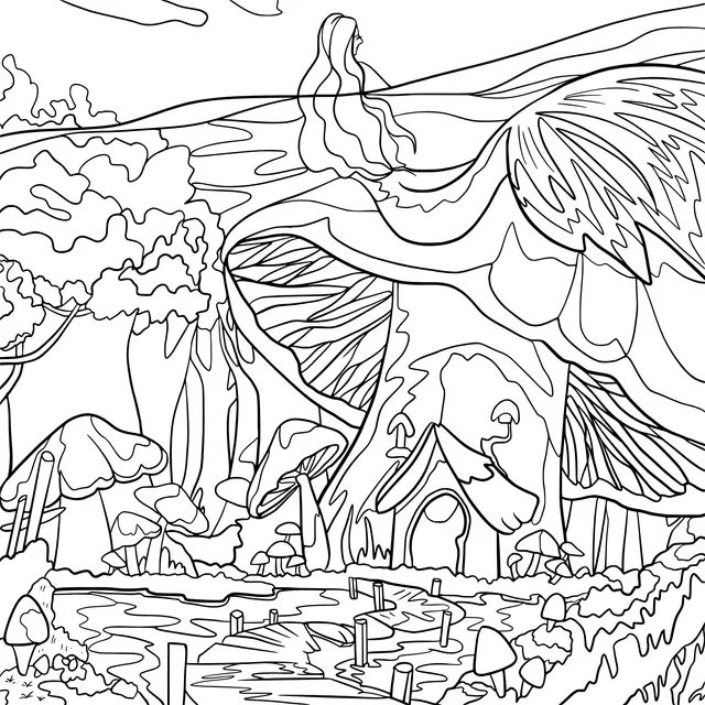 Fantasy Mushroom Wonderland