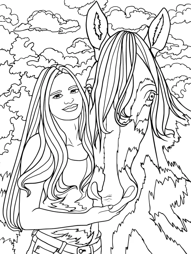 Girl and Horse