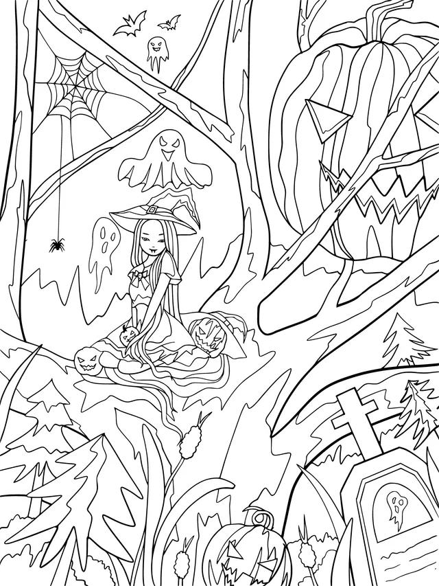 Halloween Fantasy Scene