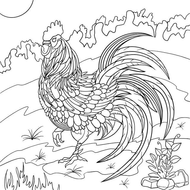 Colorful Rooster