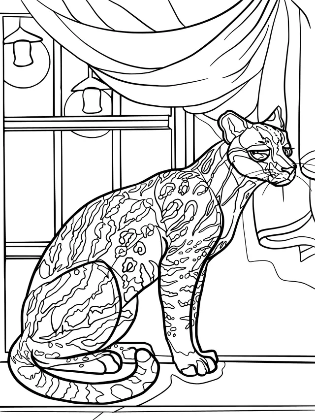 Leopard by the Window