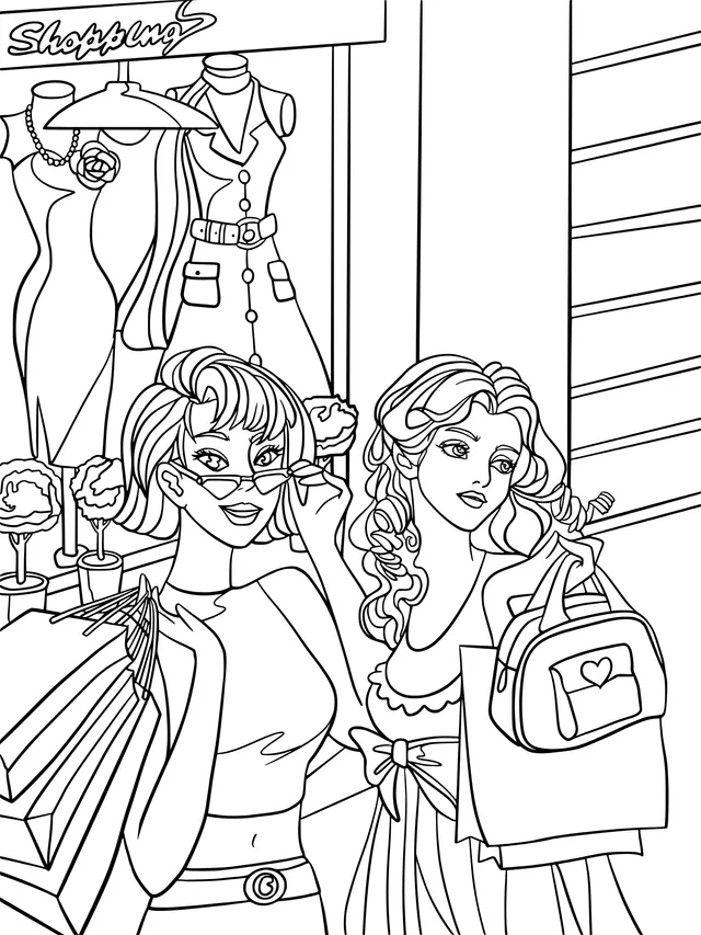 Girls Shopping