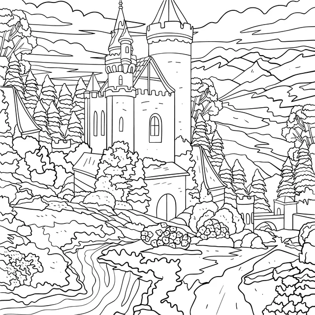 Fantasy Castle Scenery