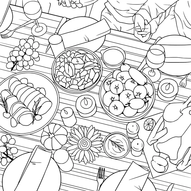 A Bountiful Dining Table