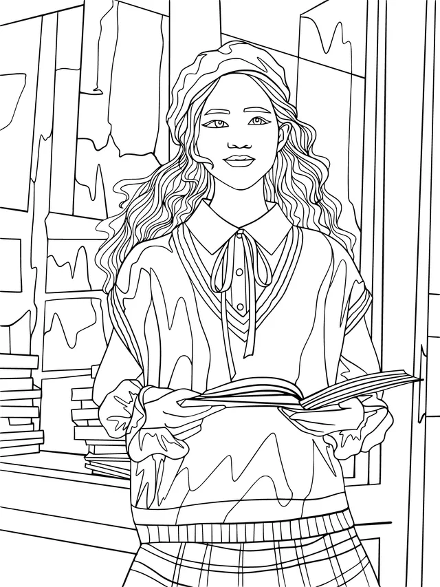 Girl Reading a Book