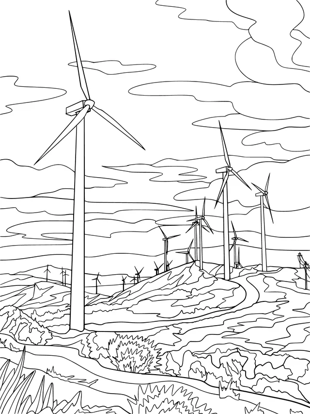 Scenery of Wind - power Plant