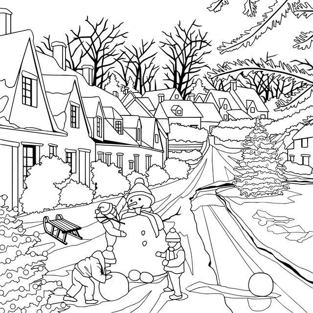 Joyful Snowman - making Time in a Winter Town