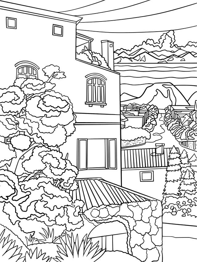 Residential Area with Beautiful Scenery