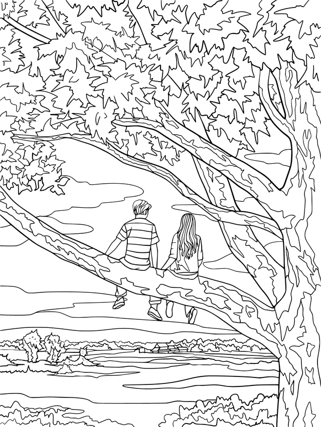 Two People on the Tree