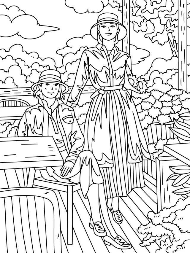 Two Ladies Outdoors