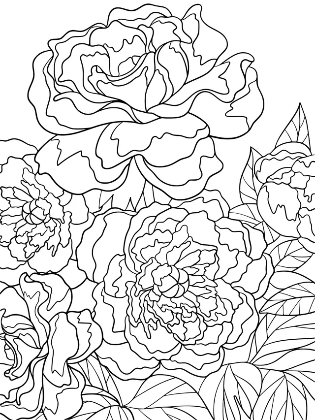 Dreamy Peonies under the Moonlit Night